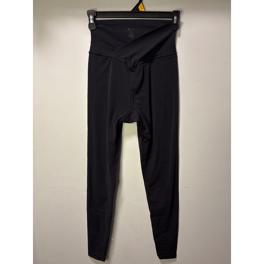 Buffbunny Collection Black Crossover Waistband Leggings Women Small High Rise